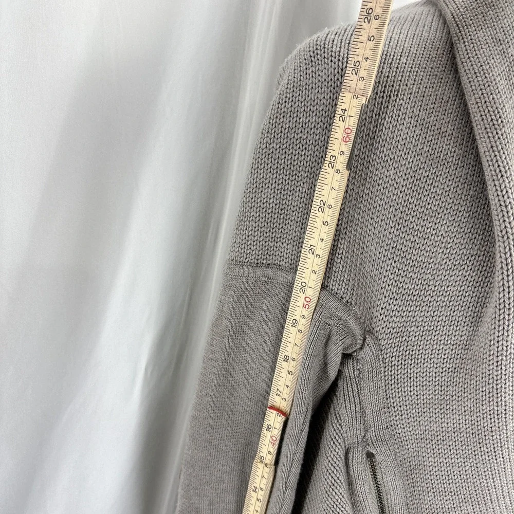 Lululemon Wrap It Up‎ Sweater Gray 100% Merino Wool Athleisure Cozycore
